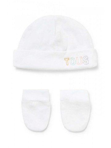 Čepice a dětské rukavice Tous bílá barva z tenké pleteniny