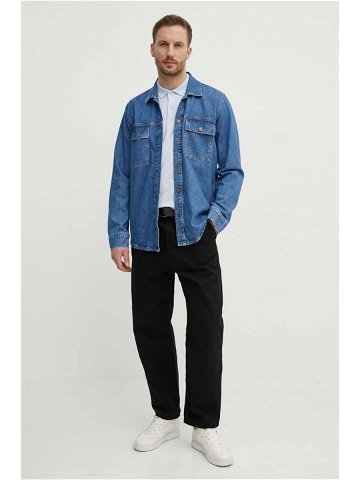 Džínová košile Pepe Jeans pánská regular s klasickým límcem