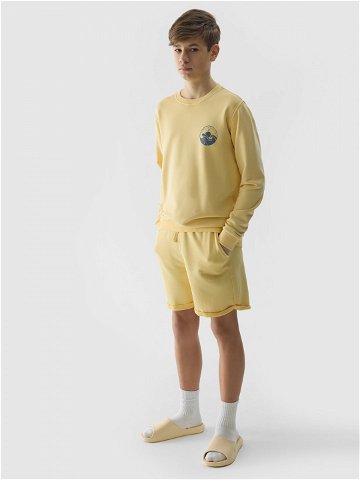 Chlapecké teplákové šortky – žluté