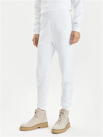 Armani Exchange Teplákové kalhoty 3DYP82 YJFDZ 1000 Bílá Regular Fit