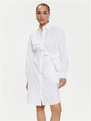Armani Exchange Košilové šaty 3DYA32 YN4RZ 1000 Bílá Regular Fit