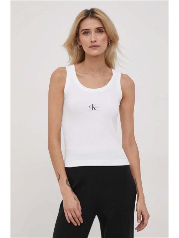 Top Calvin Klein Jeans dámský bílá barva J20J222566
