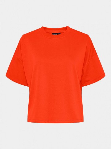 Pieces T-Shirt Chilli Summer 17118870 Oranžová Loose Fit