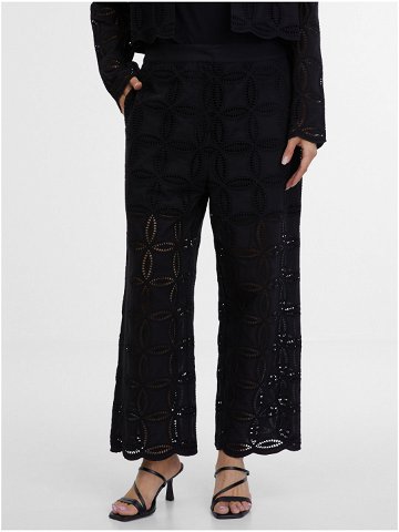 Černé dámské vzorované kalhoty ORSAY