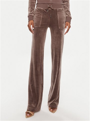 Juicy Couture Teplákové kalhoty Del Ray JCAP180 Hnědá Regular Fit