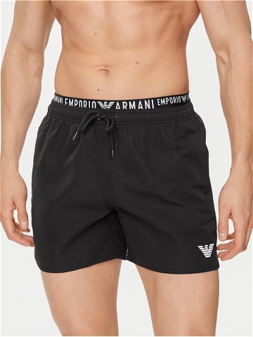 Emporio Armani Underwear Plavecké šortky 211740 4R432 00020 Černá Regular Fit