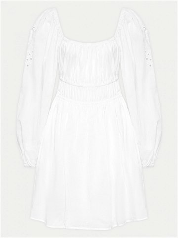 Pinko Letní šaty Fandango 103731 A1XP Bílá Regular Fit
