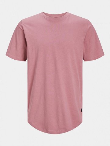 Jack & Jones T-Shirt Jjenoa 12113648 Růžová Long Line Fit