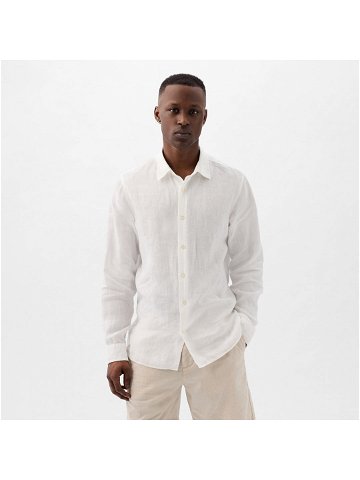 GAP Longsleeve Linen Shirt Optic White V6