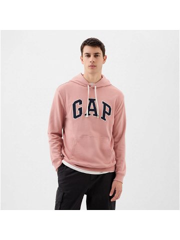 GAP French Terry Pullover Logo Hoodie Pink Rosette 16-1518