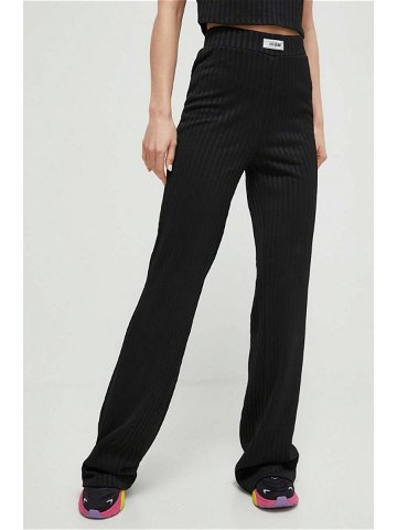 Kalhoty Guess ANNEKA dámské černá barva přiléhavé high waist V4RB06 KC2U2