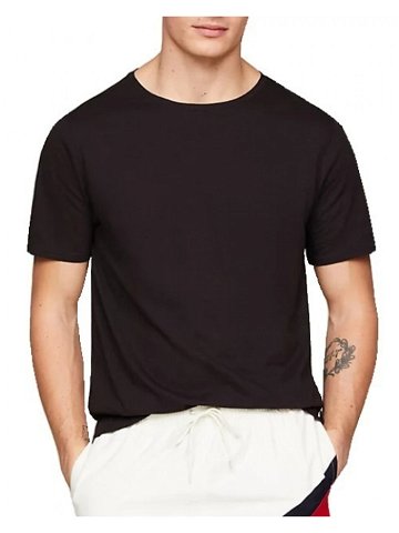 Pánské triko Tommy Hilfiger UM0UM03226 černé lněné
