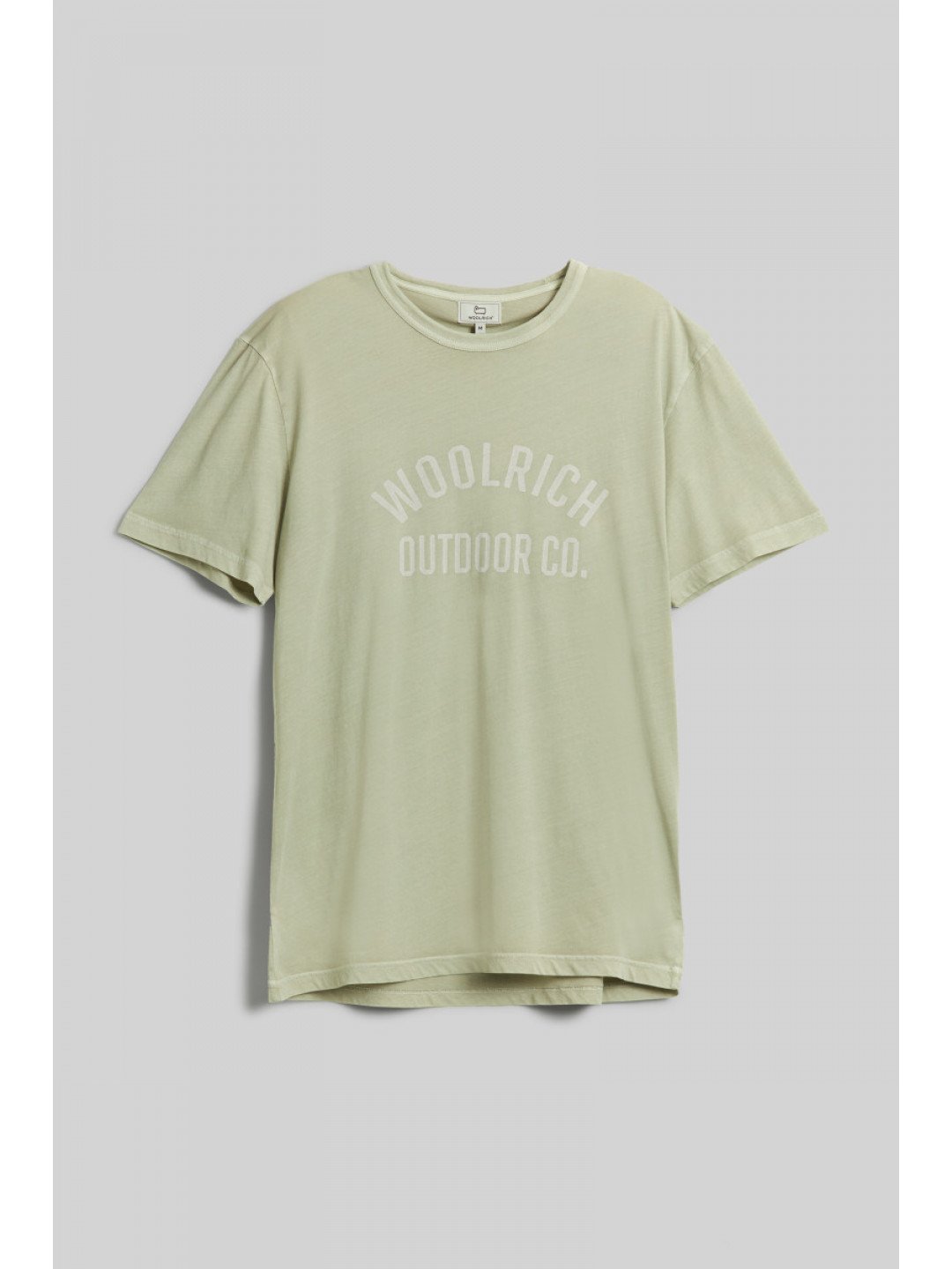 Tričko woolrich light garment dyed t-shirt zelená m
