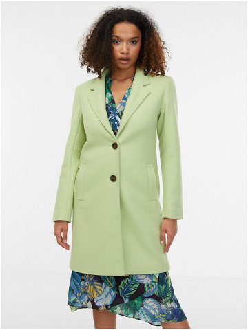 Světle zelený dámský kabát ORSAY