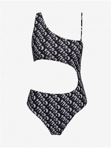 Černé dámské vzorované plavky HUGO Bonnie