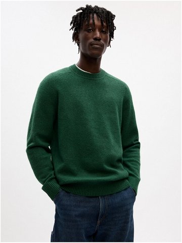 Zelený pánský svetr s příměsí vlny GAP