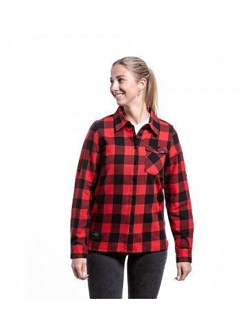 Meatfly dámská košile Olivia 2 0 Premium Red Červená Velikost XL 100 bavlna