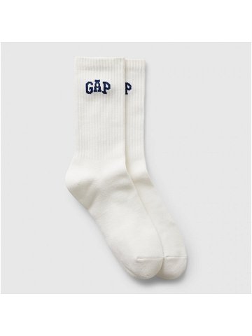 GAP Logo Crew Socks New Off White Opt1