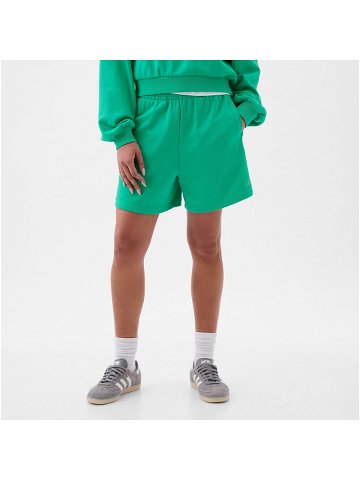 GAP French Terry Logo Boyfriend Shorts Simply Green 17-5936