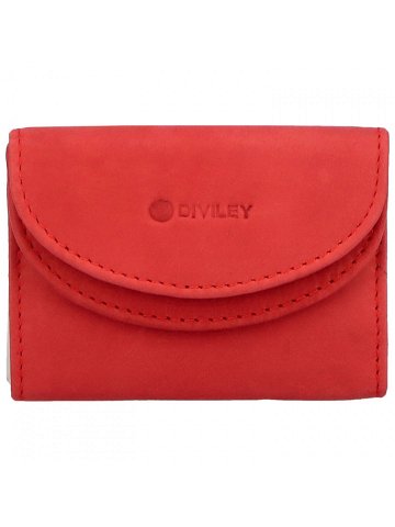 Dámská kožená peněženka červená – Diviley Skaidra