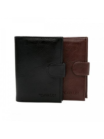 4U Cavaldi Pánská kožená peněženka Zakgun černá Peněženky Černá