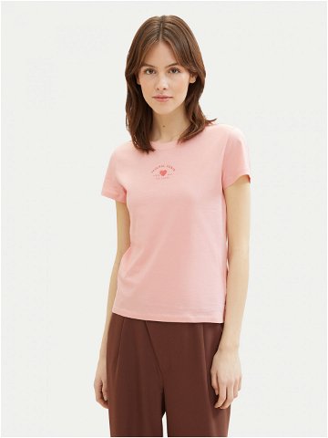 Tom Tailor Denim T-Shirt 1040185 Růžová Regular Fit