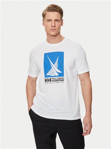 Helly Hansen T-Shirt Hp Race Graphic T-Shirt 34419 Bílá Regular Fit