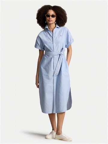 Polo Ralph Lauren Košilové šaty 211935153002 Modrá Regular Fit