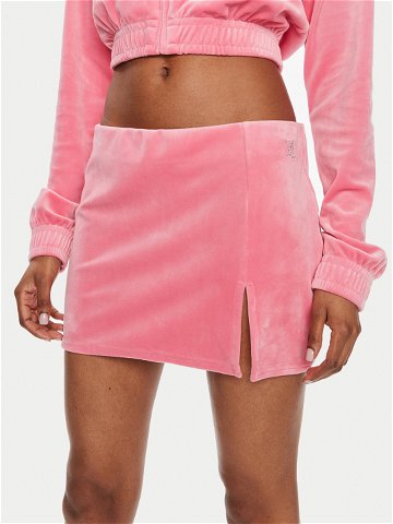Juicy Couture Mini sukně Maxy JCWGS24307 Růžová Slim Fit