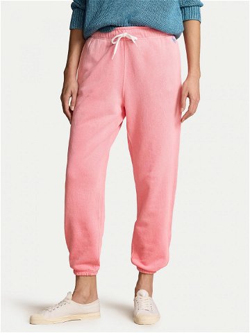 Polo Ralph Lauren Teplákové kalhoty 211935585002 Růžová Regular Fit