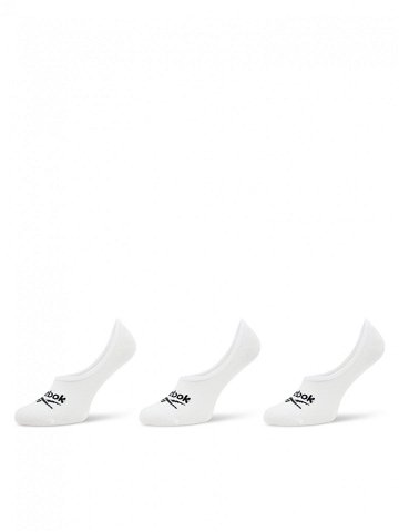 Reebok Sada 3 párů kotníkových ponožek unisex R0351-SS24 3-pack Bílá