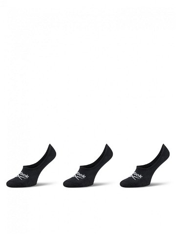 Reebok Sada 3 párů kotníkových ponožek unisex R0351-SS24 3-pack Černá