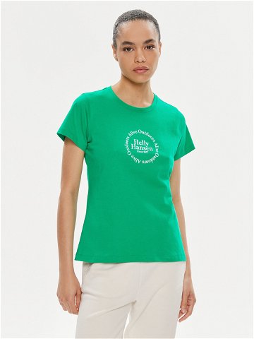 Helly Hansen T-Shirt W Core Graphic T-Shirt 54080 Zelená Regular Fit