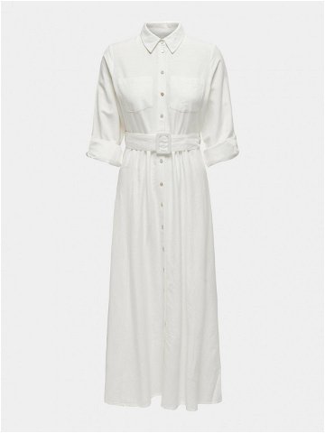 ONLY Košilové šaty Callie 15318799 Bílá Regular Fit