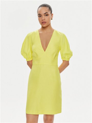 TWINSET Letní šaty 241TT2107 Žlutá Regular Fit