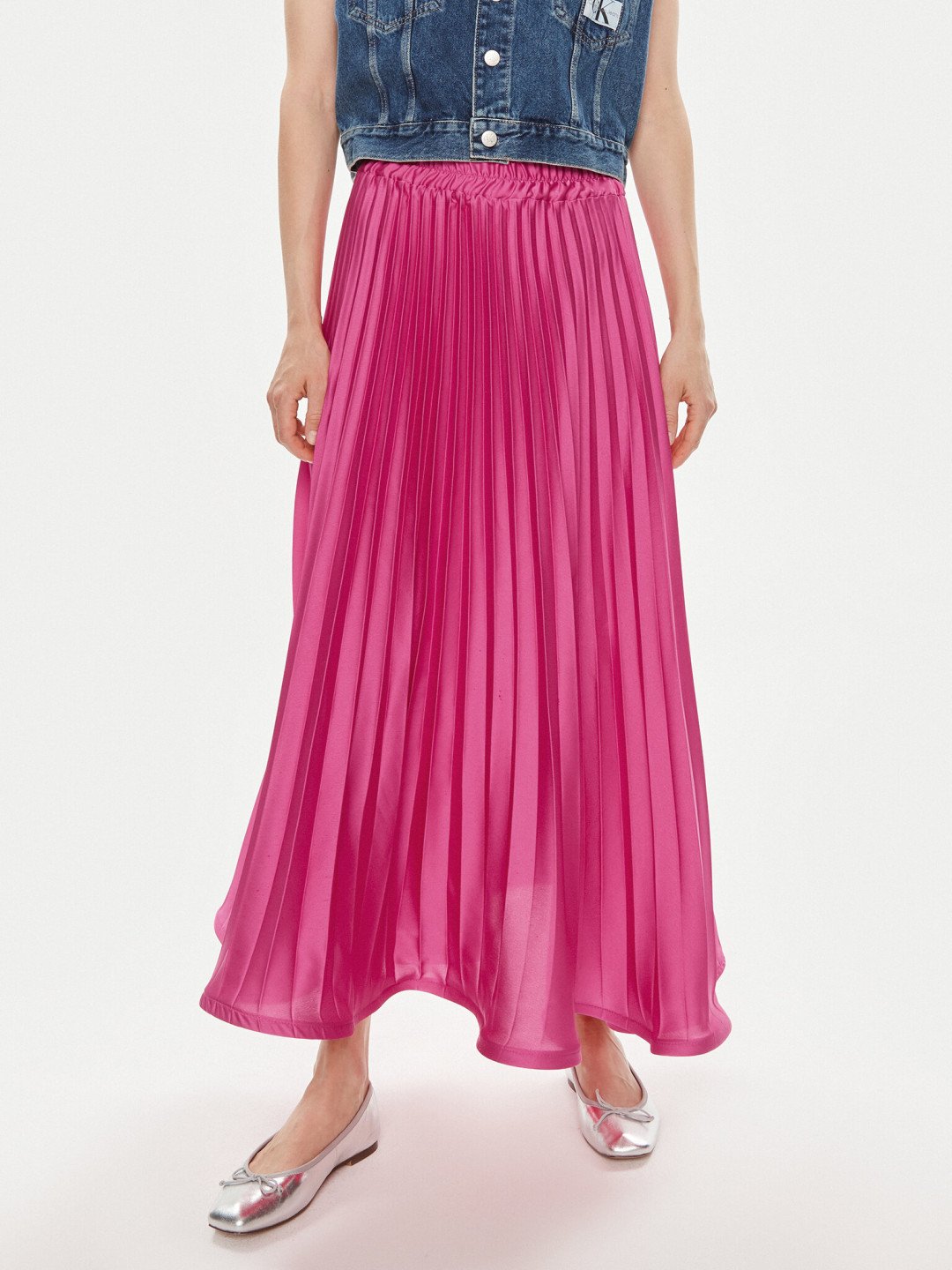 Dixie Plisovaná sukně G319J022A Růžová Regular Fit