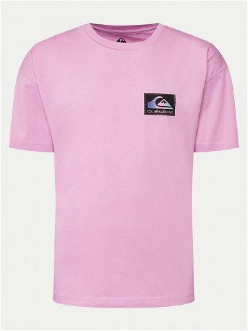 Quiksilver T-Shirt Back Flash EQYZT07605 Růžová Regular Fit
