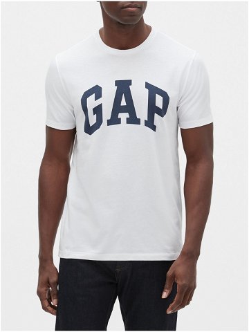 Bílé pánské tričko GAP logo