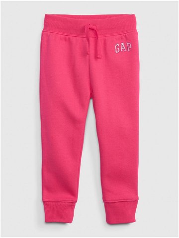 Růžové holčičí tepláky GAP Logo