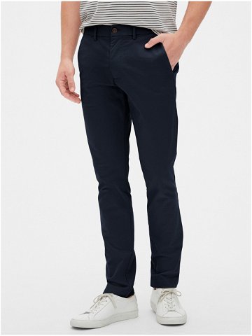 Modré pánské kalhoty modern khakis in skinny fit with GapFlex