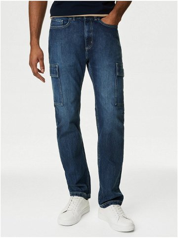 Tmavě modré pánské džíny Marks & Spencer