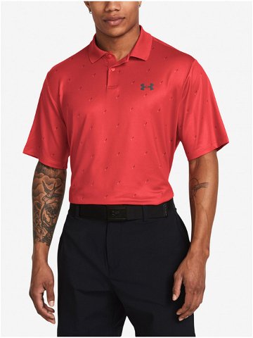 Červené pánské sportovní polo tričko Under Armour UA Perf 3 0 Printed Polo