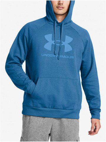 Modrá pánská mikina Under Armour UA Rival Fleece Logo HD