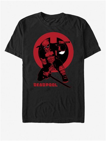 Černé unisex tričko Marvel Samurai Deadpool