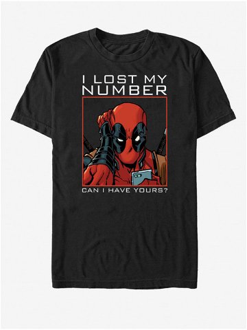 Černé unisex tričko Marvel New Number
