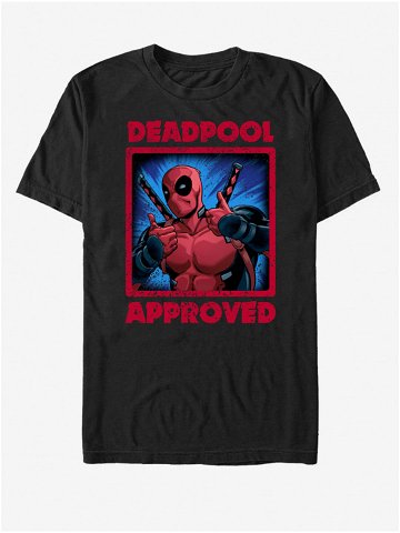 Černé unisex tričko Marvel Deadpool Approved
