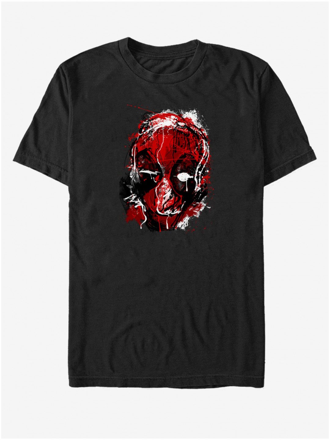 Černé unisex tričko Marvel Deadpool Drippy