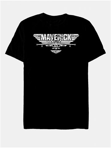 Černé unisex tričko Paramount White Maverick