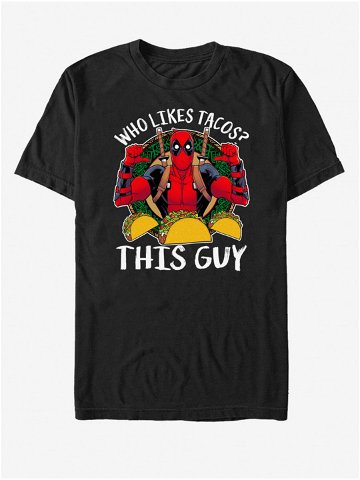 Černé unisex tričko Marvel Love Tacos