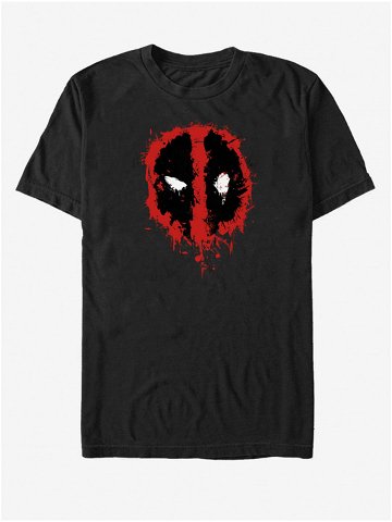 Černé unisex tričko Marvel Deadpool Splatter Icon